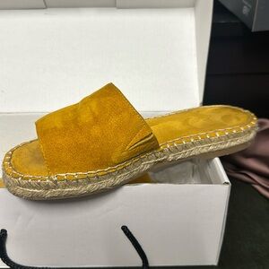 Yellow Aldo sandals